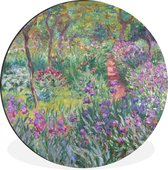 WallCircle - Wandcirkel - Muurcirkel - De tuin van de artiest in Giverny - Claude Monet - Aluminium - Dibond - ⌀ 140 cm - Binnen en Buiten