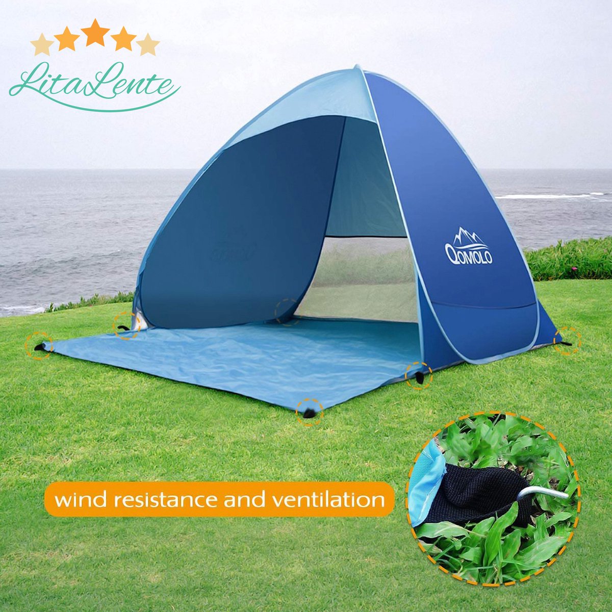 Tente De Plage Sun Ninja Pop-up - Anti-UV Pour Bébé - Protection Solaire Instantanée