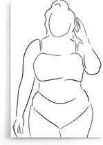 Walljar - Curvy Body - Muurdecoratie - Poster