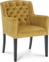 Icon Living - Eetkamerstoel Cameron - Velvet Oker