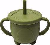 Rietjesbeker - Drinkerbeker - Antilek beker - Sippy cup - Baby - Peuter - 150ML - Groen