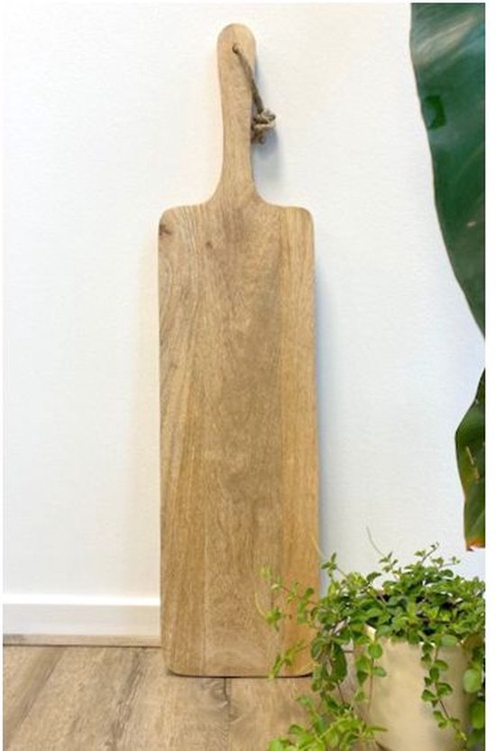 Lange serveerplank 83cm mango hout - broodplank - tapas plank - borrelplank  - hout... | bol.com