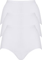 ten Cate Basic women maxi (3-pack) - dames slips hoge taille - wit -  Maat: XL