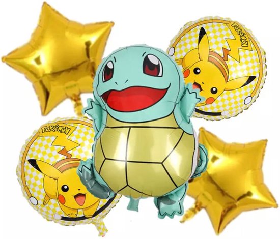 Pokemon Ballon, Squirtle, Kinderballon, Folieballon, Pokemon Knuffel - Pokemon Speelgoed