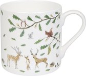 Dieren in het Bos Mok van Sophie Allport - Kerst & Winter koffie of thee beker