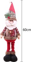 Kerstpop Kerstman - Kerstdecoratie - Boomversiering - Huisdecoratie - 60cm