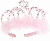 Kroon - Tiara - Pink/Silver - Kroontje - kroon - Prinsessenkroon - prinses - koningin - verkleden