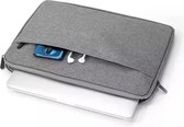 Laptop sleeve voor HP ChromeBook - laptop sleeve - horizontaale zijvak - hoes - Met Ritssluiting - extra accessoiresvak - Universeel - spatwaterbestending - Extra bescherming 13,3 inch (donke