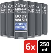 Dove Men+Care Douchegel Man Cool Fresh - 6 x 250 ml - Voordeelverpakking