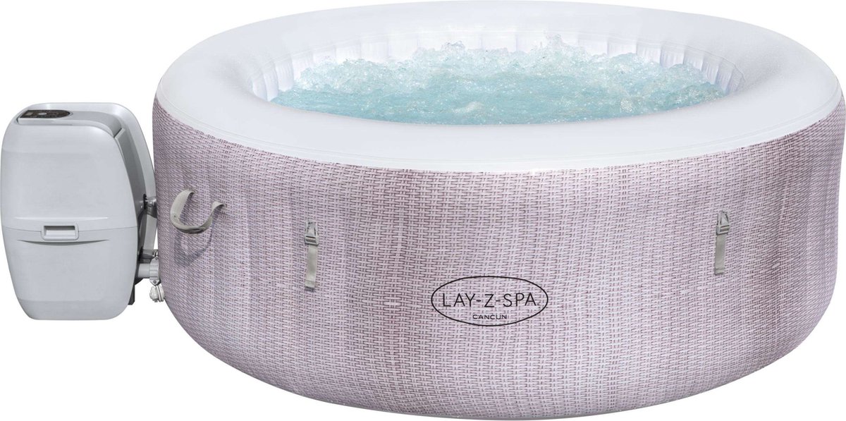Lay-Z-Spa Cancun AirJet opblaasbare spa - 2 tot 4 personen - Ø 180 x 66 cm
