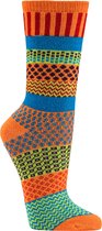 Multi color wollen sokken in leuke kleuren – rood en oranje – 2 paar – maat 39/42