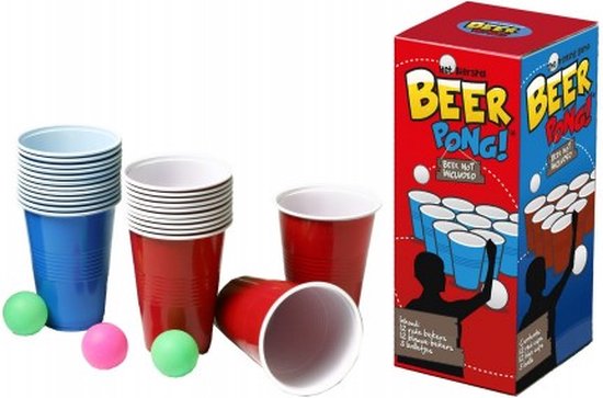 Denken Viool grip Beer Pong 24 Cups 3 Balls | Games | bol.com