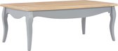 Salontafel 110x60x40 cm massief grenenhout grijs en bruin