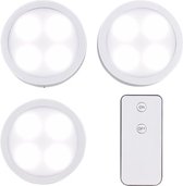 Led spots - verlichting - druk lamp -zilver