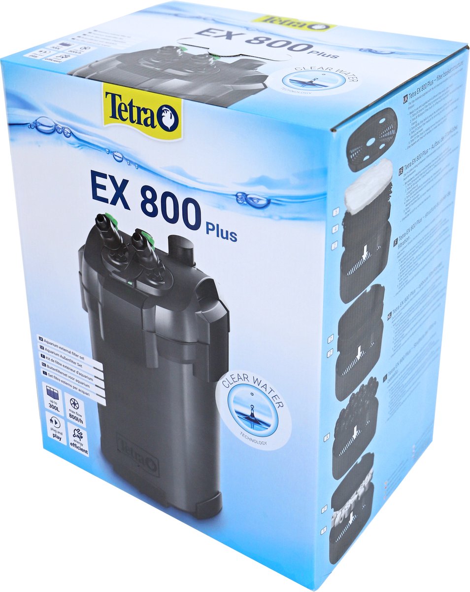 Tetra EX Buitenfilter EX 800 Plus - Aquariumfilter - 60 tot 120 L | bol.com