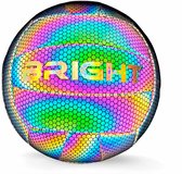 Le ballon de Volley-ball lumineux BRIGHT™ | Réfléchissant | Holographique | Brillent dans le noir | Enfants et Adultes | Unisexe | Wit/ Zwart/ Rose / Blauw/ Jaune | Taille 5