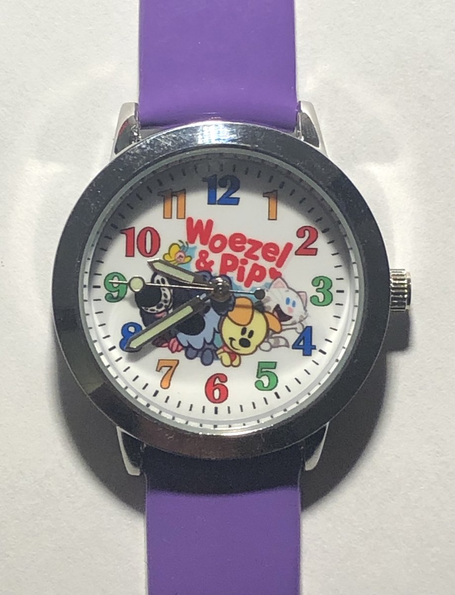 Kinderhorloge Woezel en Pip paars bandje