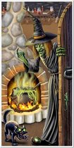 Halloween Halloween deurposter heksenketel