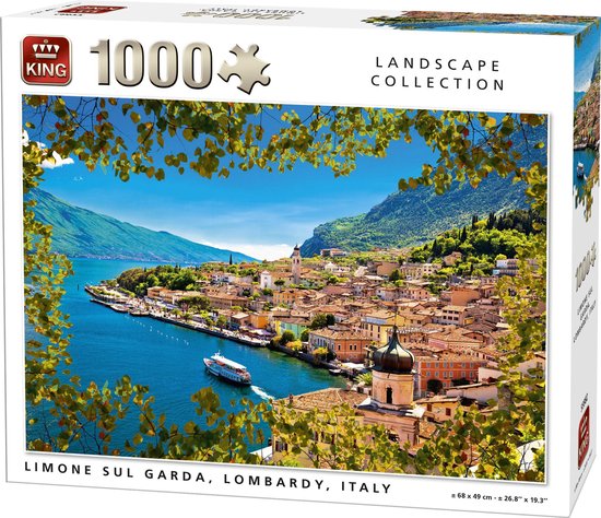 King Puzzel 1000 Stukjes (68 x 49 cm) - Limone sul Garda, Lombardijen,  Italië -... | bol
