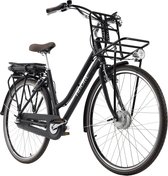 Bol.com Adore Fiets (elektrisch) Pedelec e-bike stadsfiets 28 '' Adore Cantaloupe zwart - 49 cm aanbieding