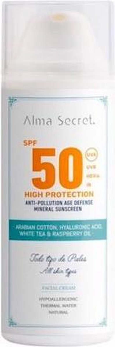 Alma Secret High Protection Crema Facial Spf50 50 Ml
