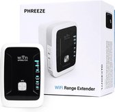 WiFi Versterker stopcontact - Zwart- Wifi Repeater - 300Mbps - Draadloos - Overal internet - Signaalversterker - Ethernet - Wireless Range Extender- 300 mbps - 2.4 Ghz