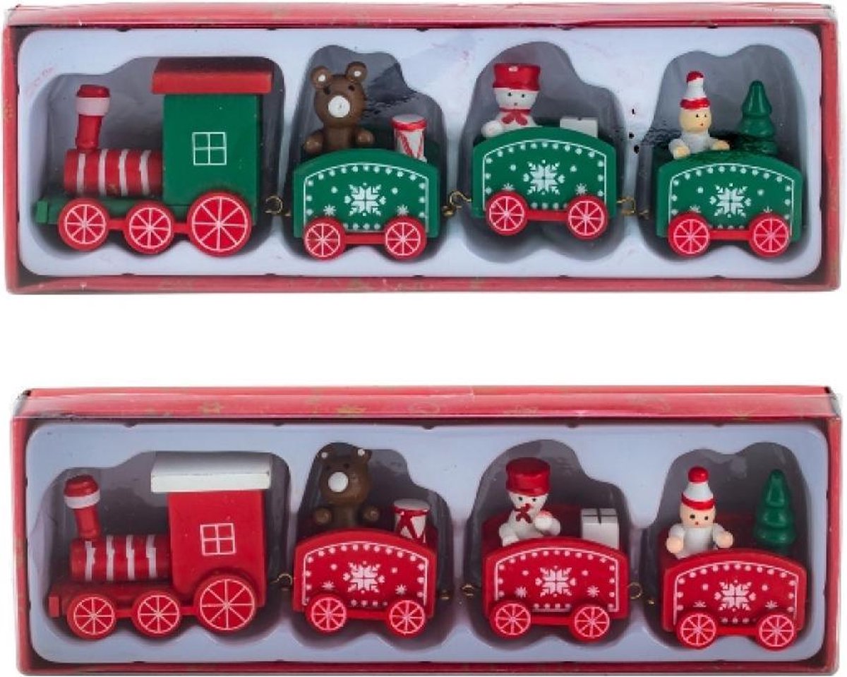 Mel-O-Design GmbH Kersttrein Hout - 20 cm - 1x groen of 1 x rood