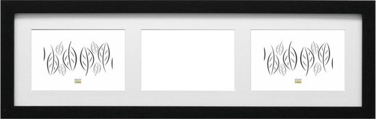 Deknudt Frames fotolijst S66KC3 - zwart - 3 foto's 15x20 cm
