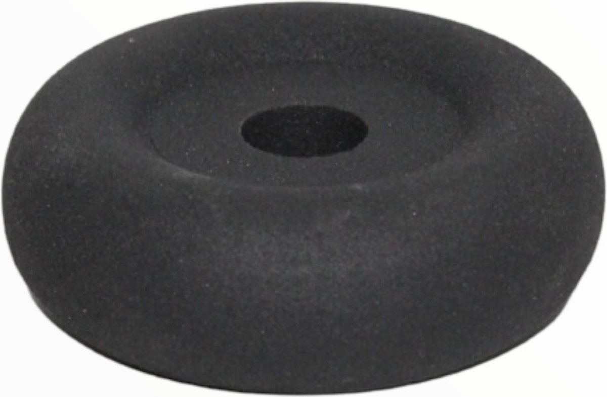 Branded by Kandelaar - Disk - Zwart - 3,5 cm hoog - Metaal