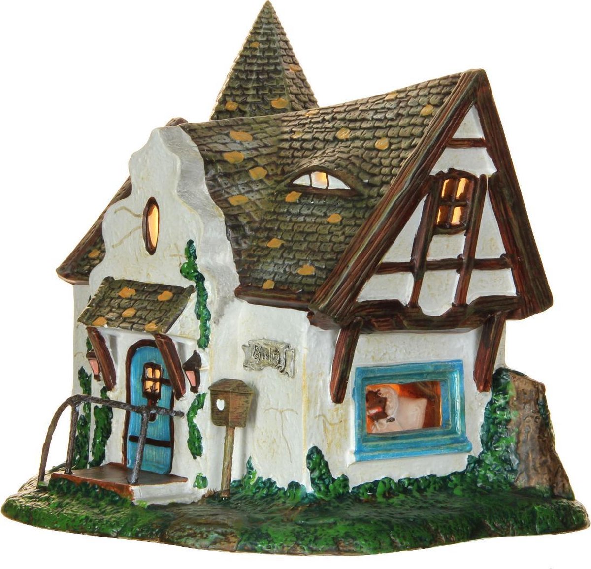 LuVille Efteling Miniatuur Huis van Roodkapje - L9 x B8 x H9 cm