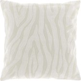 Unique Living | Kussen Noreen 45x45cm ivory | Kussen woonkamer of slaapkamer