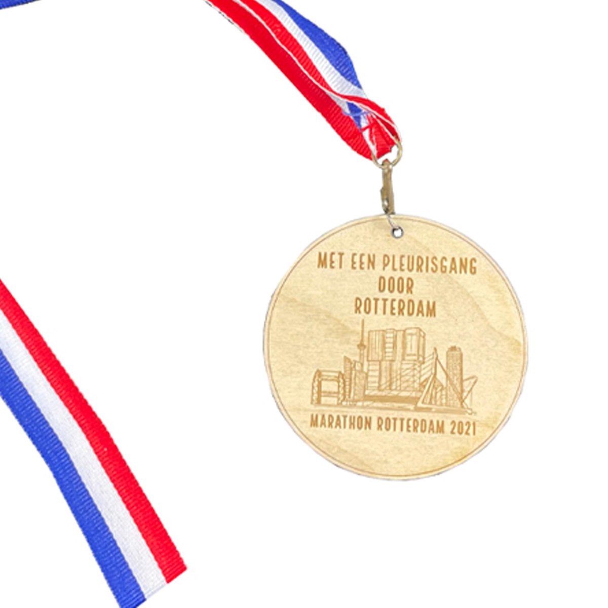 Medaille Met een pleurisgang door Rotterdam! Marathon Rotterdam 2022
