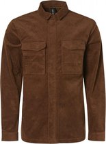 No Excess Overhemd - Modern Fit - Bruin - 3XL Grote Maten