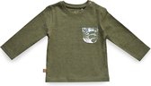 Frogs and Dogs - Shirt met zakje Jungle Khaki - Khaki - Maat 68 - Jongens, Meisjes