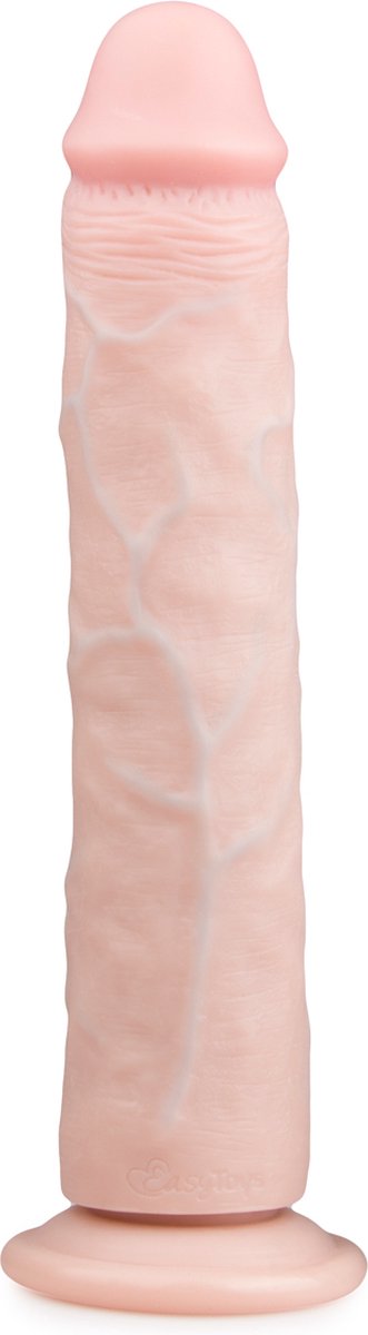 Goedkoopste EasyToys - Realistische Dildo met Zuignap - 28,5 cm - Dildo's - Sex Toys voor Vrouwen en Mannen - Dildo Mannen Anaal - Beige