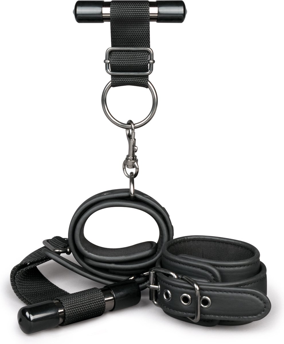 Goedkoopste EasyToys - Over the Door Wrist Cuffs - Duurzaam - Bondage Set - Handboeien - BDSM Set - BDSM Toys - Rollenspel Erotiek - Erotisch Spel - Sex Toys voor Vrouwen en Mannen - Zwart