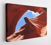 Onlinecanvas - Schilderij - Lower Antelope Canyon. Arizona. Vs Moderne Horizontaal Horizontal - Multicolor - 80 X 60 Cm