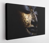 Hoofd van Boeddha, Ayutthaya-stijl, 16e eeuw 500 jaar geleden, Nationaal Museum Bangkok Thailand - Modern Art Canvas - Horizontaal - 1144258166 - 115*75 Horizontal