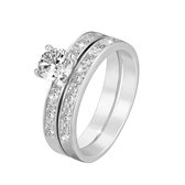 Di Lusso - Ring Sartrouville - Zirkonia - Zilver 925 - Dames - 18.00 mm