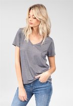 DEELUXE T-shirt met pailletten GLOWY Grey Lurex