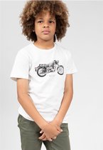 DEELUXE T-shirt met motorprint FREEMIND Natural