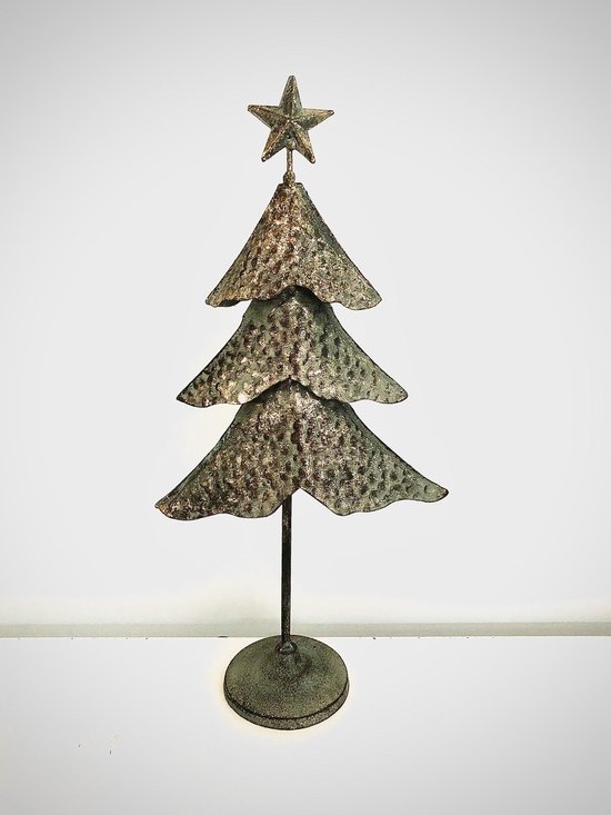Gold Metal Three Layer Tree Star Peak 41 cm hoog Christmas Tree