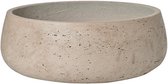 Bowl Rough Eileen XL Grey Washed Fiberclay 39x15 cm grijze ronde lage bloempot