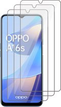 Screenprotector geschikt voor Oppo A16 / A16s - Glas Screen Protector - 3 Stuks