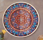 Hangende ronde painting Mandala (incl. ronde lijst - 24cm)