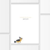 12 kerst/nieuwjaarskaarten warme wensen - incl enveloppe - kaartenset - kaartjes met tekst - Luxe kerst nieuwjaarskaarten