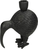 Oneiro’s Luxe kandelaar BIRD ZWART – 15x9.5x18cm - kaarsenhouder - waxinelichthouder - decoratie – woonaccessoires – wonen -decoratie – kaarsen – metaal - hout