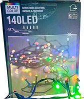 Kerstverlichting - Kemakeur - 140 Lampjes - LED - Multi Color - Kerst - Sfeer verlichting - Kerstboomverlichting - Binnen en Buiten - Verschillende kleuren