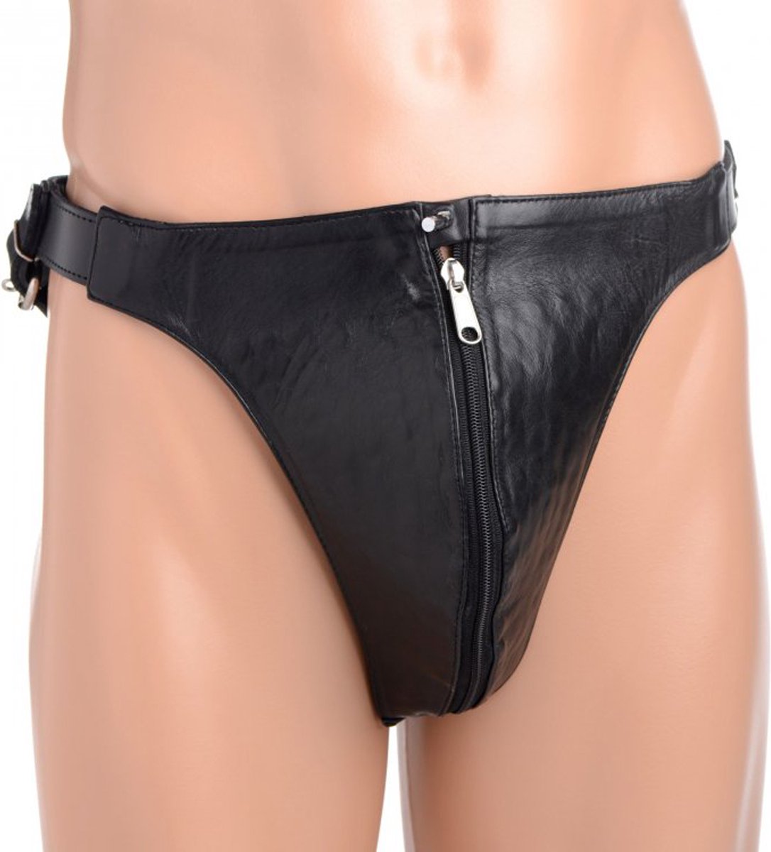 Spiked Leather Kuisheidsgordel Met Spikes