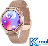 Kiraal Deluxe - Smartwatch Dames - Smartwatch Heren - Stappenteller - Full Screen - Fitness Tracker - Activity Tracker - Smartwatch Android & IOS - Nederlandse Handleiding